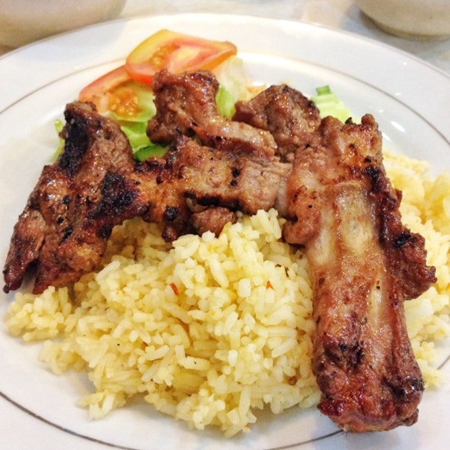 Barbecued Beef Ribs & Rice