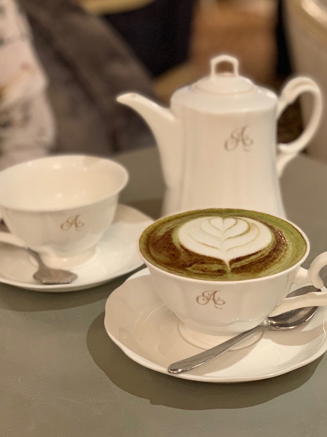 Moroccan Mint & Matcha Cafe Latte