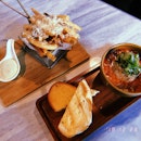 Truffle Fries And Baked Eggs With Melted Cheese Toast