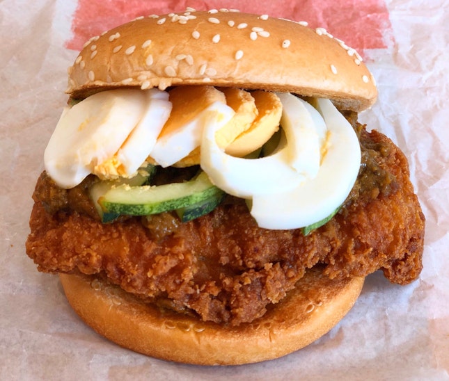 [NEW] Laksa Chicken Burger ($6.50)