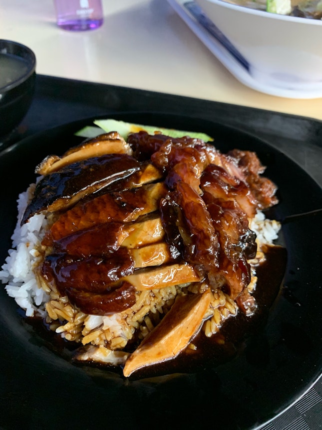 Roasted Duck + Char Siew Rice