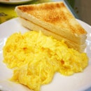 Australia Dairy Company's scrambled eggs with toast || Tsim  Sha Tsui, Hong Kong.