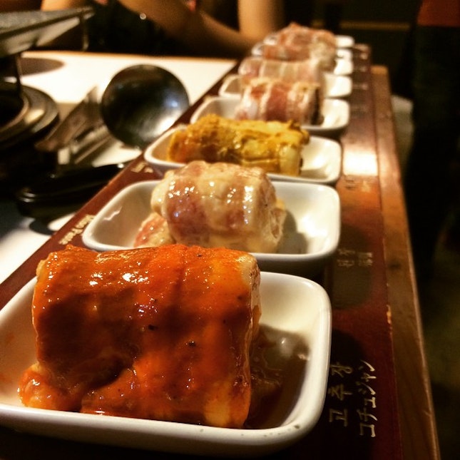 Korean BBQ pork overload #palsaik #korean #dinner #montkiara #afoodiesaffair #foodie #foodporn #burpple