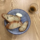 Sourdough with butter and seasalt
