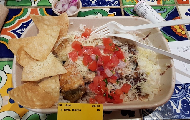 Pan-seared Barramundi Burrito Bowl