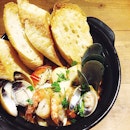 Sassy Cassoulet, everything we love about seafood in a pot!