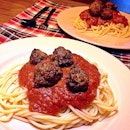 Tonight's menu: Meatball Pasta