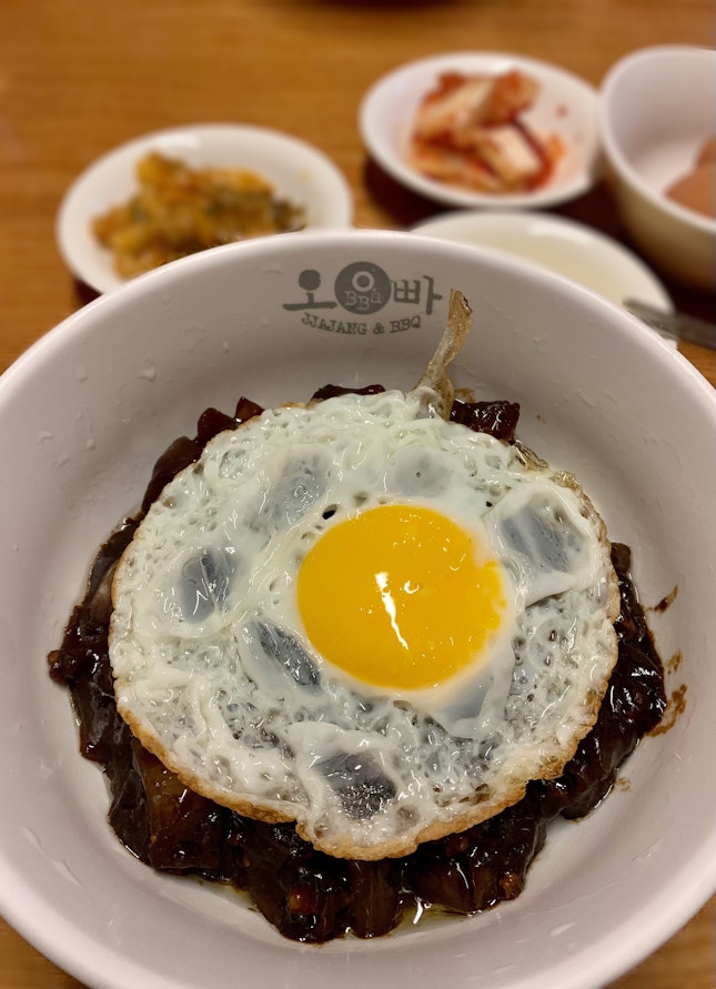 Jjajangmyeon with Fried Egg | $14