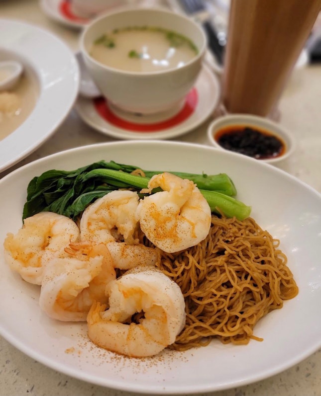 King Prawns in XO Sauce with Tossed Noodles | $13