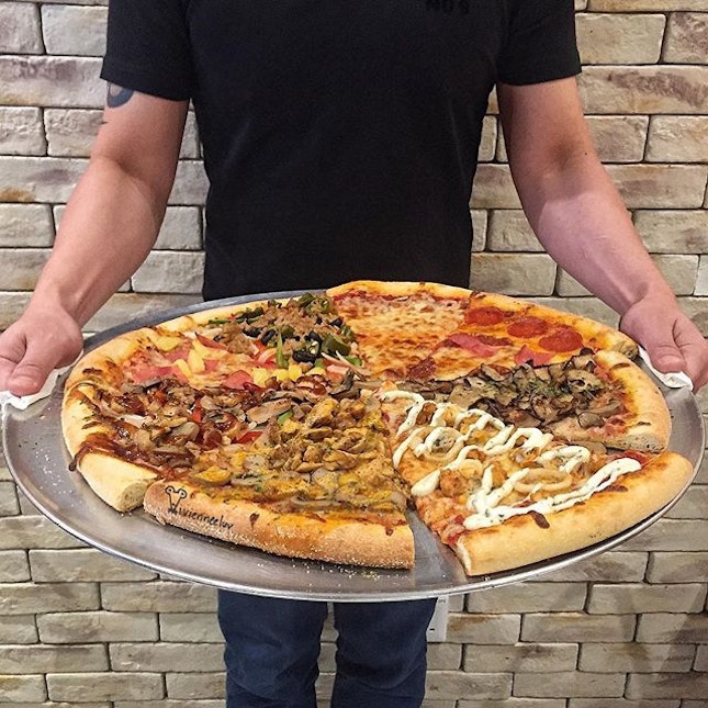 How is it like to try almost all of the pizzas at Tony's Pizza!