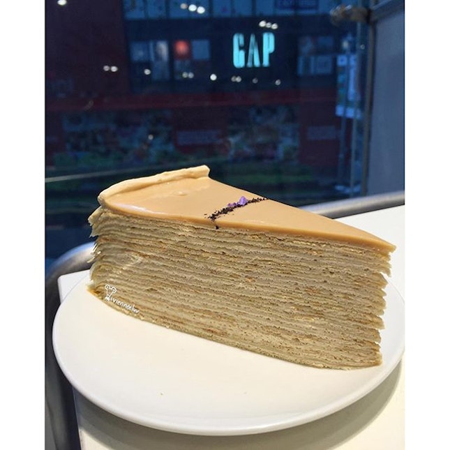 [Earl Grey Mille Crepes S$9.50] is the cake of the month (March & April) 😍😍
