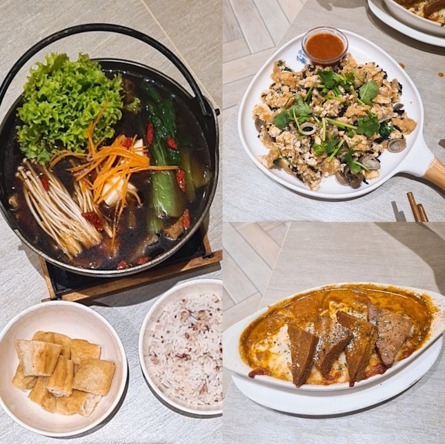 Hotpot, Otah Cheese Baked Rice And Vegan Orh Luak