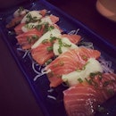 Salmon and Scallop carpaccio #japanese #sashimi #food #foodporn #instafood