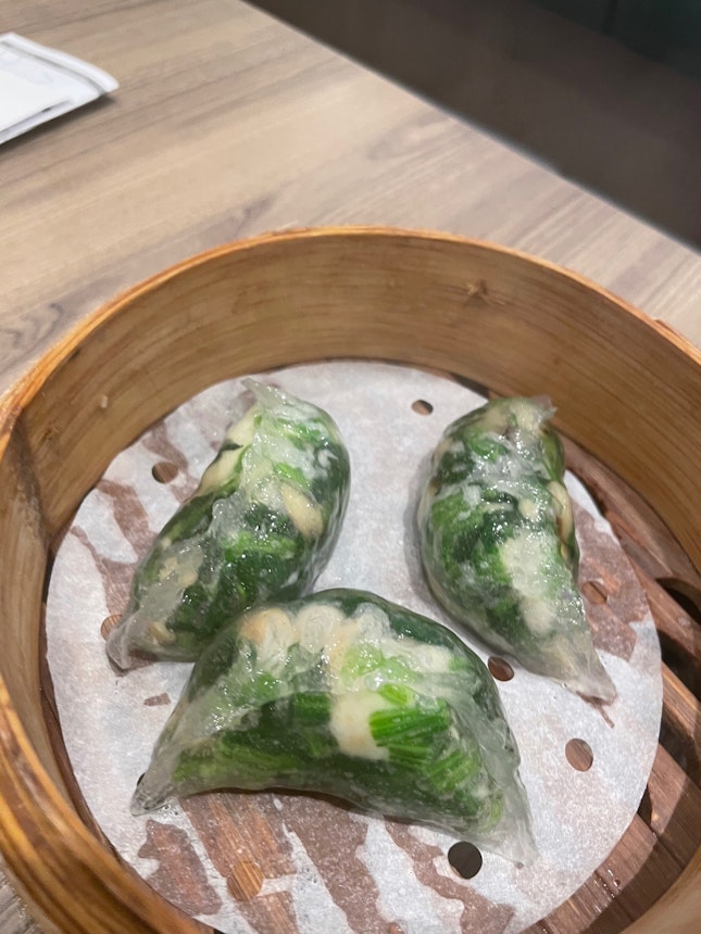 Spinach And Prawn dumpling