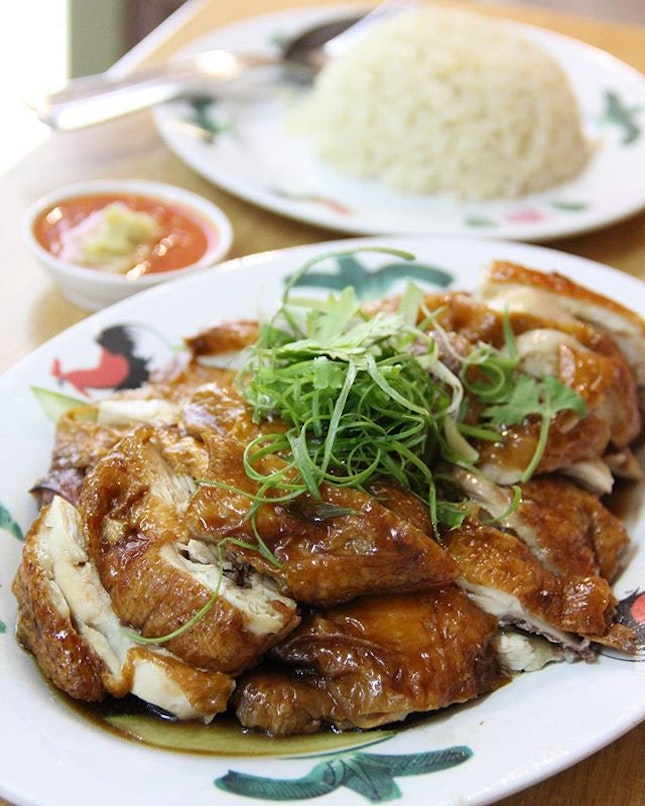 Roasted Chicken Rice

tender, juicy chicken drenched w tasty sauce .