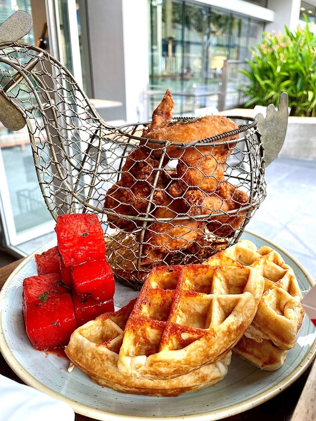 Chicken ‘N’ Watermelon ‘N’ Waffles
