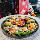 Dragon Fruit With Seafood Salad