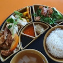 Vegetarian chicken Rice Set