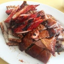 Mixed Roasted Dick, Char Siew & Sio Bak.