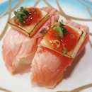 Salmon cheese sushi