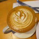 Latte from Knockbox Coffee Company, HK.