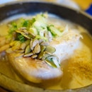 Tried the famous Korean Ginseng chicken at Tosokchon Samgyetang.