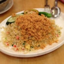 #Egg #Fried #Rice topped with a mountain of crunchy #Pork #Floss! :D
