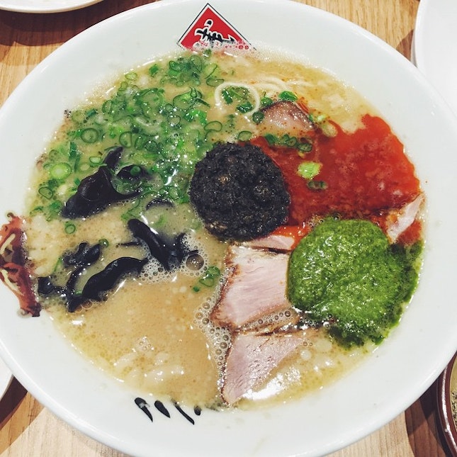 Not photogenic but oh my gosh this might replace my favorite ramen in their orchid hotel outlet!
