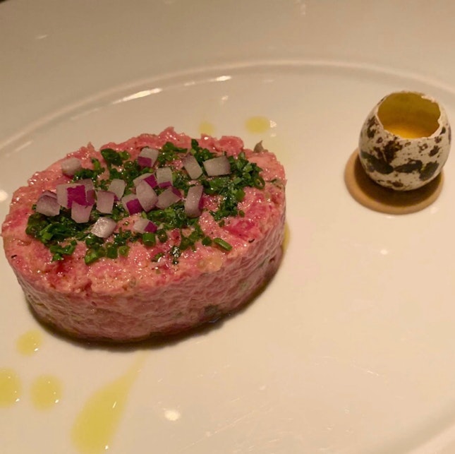 Prime Sirloin "Steak Tartare" Herb Aioli, Mustard [$33]
