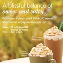 1-for-1 Salted Caramel Mocha @ Starbucks SG this week! (T&Cs apply)