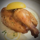 Plump, juicy half-chicken in lemon cream sauce.