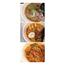 #brunch for today: #asamlaksa, #prawnmee and #meecurry.