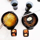 Korean Seafood ramen and jajangmyeon.