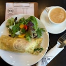 Salmon Rocket Omelette; Flat White Made With Wallenford Blend ($24)