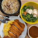 Curry Chicken Katsu Omurice, Beef Udon & Yong Tau Foo