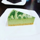 Matcha cheese cake 🍰 I normally don't eat at this place as it's much cheaper in JB.