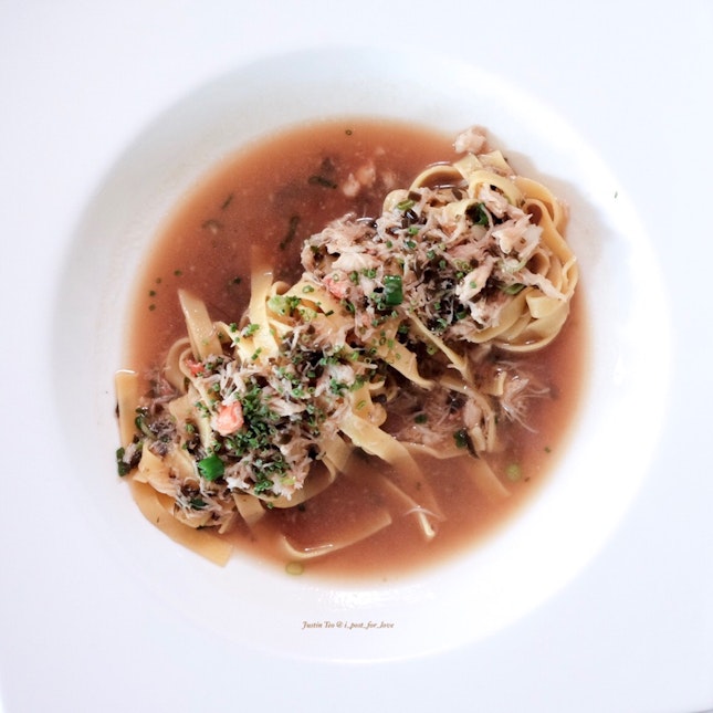 Alaskan King Crab Tagliatelle [Main course of 3 course lunch at $42++]