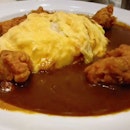 Chicken Karage Curry With Omlette 