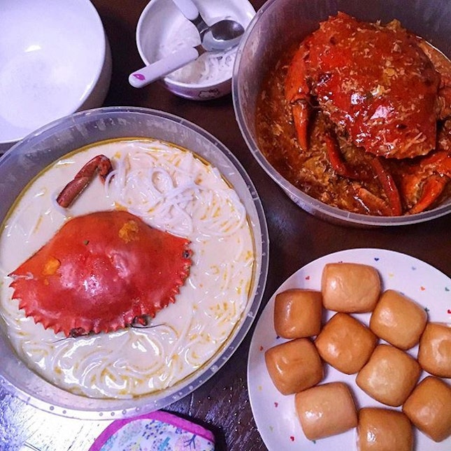 Had a mini crab fest this evening all while in the comfort of home!