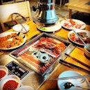Korean BBQ buffet for dinner on Monday, all beefed-up for the week ahead!