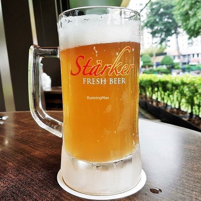 Beer Starker Lychee (SGD $16.90) @ Starker Bistro.