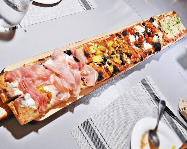 The 1-Metre Pizza Board (SGD $50) @ Roots Mediterranean.