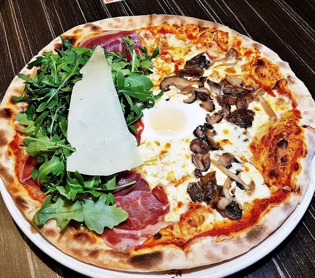 Mixed Pizza Half-And-Half (SGD $26 Large) @ SOCIEATY.
