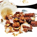 Stir-Fried Diced Beef With Garlic (SGD $30) @ Si Chuan Dou Hua Restaurant.