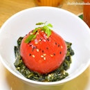 Sour Plum Vine Tomatoes with Seaweed ($7).