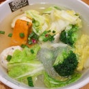 Yong Tau Foo Soup.  A healthy and nutritious meal, that is if one avoids ordering the deep fried items.