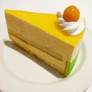 Mango Mousse Cake.  Something sweet to cheer my day up.