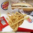 Lunch: Burger King Chicken Burger Set!