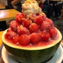 Watermelon bingsu from @binggojung.