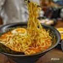 Men-ichi Sapporo Ramen @menichi.sg Signature thick, curly Nishiyama noodles imported from Hokkaido.